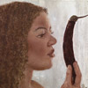 Original Oil Painting of Woman with Eggplant - for sale