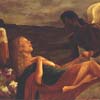 Original Oil Painting of Cupid and Psyche - Paintings from Mythology by Claudia Kleefeld